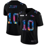 Denver Broncos #10 Jerry Jeudy Men's Nike Multi-Color Black 2020 NFL Crucial Catch Vapor Untouchable Limited Jersey