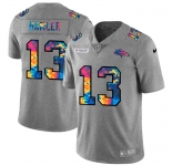 Denver Broncos #13 KJ Hamler Men's Nike Multi-Color 2020 NFL Crucial Catch NFL Jersey Greyheather