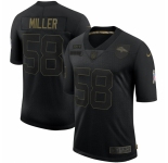 Men Denver Broncos #58 Von Miller Nike 2020 Salute To Service Limited Jersey Black