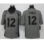 Men Nike Denver Broncos #12 Paxton Lynch Stitched Gridiron Gray Limited Jersey