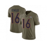 Men Nike Denver Broncos #16 Bennie Fowler Limited Olive 2017 Salute to Service NFL Jersey