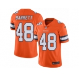 Men Nike Denver Broncos #48 Shaquil Barrett Limited Orange Rush Vapor Untouchable NFL Jersey