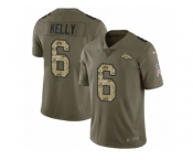 Men Nike Denver Broncos #6 Chad Kelly Limited Olive Camo 2017 Salute to Service NFL Jersey
