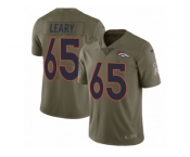 Men Nike Denver Broncos #65 Ronald Leary Limited Olive 2017 Salute to Service NFL Jersey