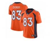 Men Nike Denver Broncos #83 A.J. Derby Orange Team Color Vapor Untouchable Limited Player NFL Jersey