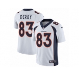 Men Nike Denver Broncos #83 A.J. Derby White Vapor Untouchable Limited Player NFL Jersey