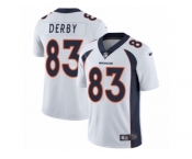 Men Nike Denver Broncos #83 A.J. Derby White Vapor Untouchable Limited Player NFL Jersey