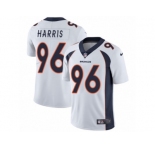 Men Nike Denver Broncos #96 Shelby Harris White Vapor Untouchable Limited Player NFL Jersey