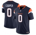 Men's Denver Broncos #0 Jonathon Cooper Navy F.U.S.E. Vapor Limited Football Stitched Jersey