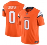 Men's Denver Broncos #0 Jonathon Cooper Orange 2025 F.U.S.E. Vapor Limited Football Stitched Jersey