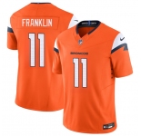 Men's Denver Broncos #11 Troy Franklin Orange 2025 F.U.S.E. Vapor Limited Football Stitched Jersey