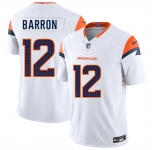 Men's Denver Broncos #12 Jahdae Barron White 2025 Draft F.U.S.E. Vapor Limited Football Stitched Jersey
