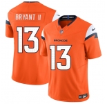 Men's Denver Broncos #13 Pat Bryant II Orange 2025 Draft F.U.S.E. Vapor Limited Football Stitched Jersey