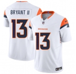 Men's Denver Broncos #13 Pat Bryant II White 2025 Draft F.U.S.E. Vapor Limited Football Stitched Jersey