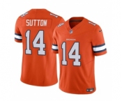Men's Denver Broncos #14 Courtland Sutton Orange 2023 F.U.S.E. Vapor Untouchable Football Stitched Jersey