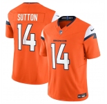 Men's Denver Broncos #14 Courtland Sutton Orange 2024 F.U.S.E. Vapor Limited Football Stitched Jersey