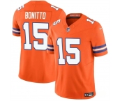 Men's Denver Broncos #15 Nik Bonitto Orange F.U.S.E. Mile High Collection 1977 Throwback Vapor Limited Football Stitched Jersey