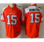Men's Denver Broncos #15 Nik Bonitto Orange Thanksgiving FUSE Vapor Jersey