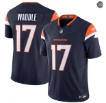 Men's Denver Broncos #17 Jaylen Waddle Navy 2026 F.U.S.E. Vapor Limited Stitched Football Jersey