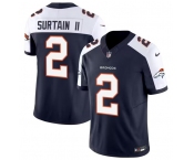 Men's Denver Broncos #2 Pat Surtain II Navy 2024 Draft F.U.S.E. Alternate Vapor Limited Stitched Jersey