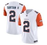 Men's Denver Broncos #2 Pat Surtain II White 2024 Draft F.U.S.E. Vapor Limited Stitched Jerseys