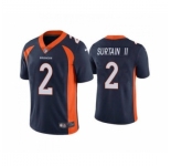 Men's Denver Broncos #2 Patrick Surtain II 2021 Football Draft Navy Vapor Untouchable Limited Jersey