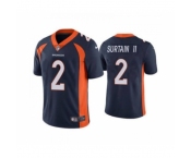 Men's Denver Broncos #2 Patrick Surtain II 2021 Football Draft Navy Vapor Untouchable Limited Jersey