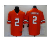 Men's Denver Broncos #2 Patrick Surtain II Nike Orange 2021 Draft First Round Pick Limited Jersey