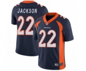 Men's Denver Broncos #22 Kareem Jackson Navy Blue Alternate Vapor Untouchable Limited Player Football Jersey