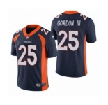 Men's Denver Broncos #25 Melvin Gordon III Navy Vapor Untouchable Limited Stitched Football Jersey