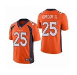 Men's Denver Broncos #25 Melvin Gordon III Orange Vapor Untouchable Limited Stitched Football Jersey