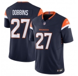 Men's Denver Broncos #27 J.K. Dobbins Navy F.U.S.E. Vapor Limited Football Stitched Jersey