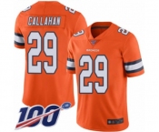 Men's Denver Broncos #29 Bryce Callahan Limited Orange Rush Vapor Untouchable 100th Season Football Jersey