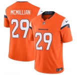 Men's Denver Broncos #29 Ja'Quan McMillan Orange 2025 F.U.S.E. Vapor Limited Football Stitched Jersey