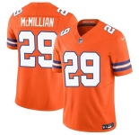 Men's Denver Broncos #29 Ja'Quan McMillan Orange Mile High Collection 1977 Throwback Vapor Limited Football Stitched Jersey
