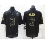 Men's Denver Broncos #3 Russell Wilson Black 2020 Salute To Service Stitched NFL Nike Limited Jersey