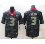 Men's Denver Broncos #3 Russell Wilson Camo Limited Stitched Jersey