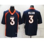 Men's Denver Broncos #3 Russell Wilson Navy Vapor Untouchable Limited Stitched Jersey