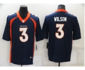 Men's Denver Broncos #3 Russell Wilson Navy Vapor Untouchable Limited Stitched Jersey