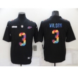 Men's Denver Broncos #3 Russell Wilson Nike Multi-Color Black 2020 NFL Crucial Catch Vapor Untouchable Limited Jersey