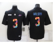 Men's Denver Broncos #3 Russell Wilson Nike Multi-Color Black 2020 NFL Crucial Catch Vapor Untouchable Limited Jersey