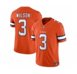 Men's Denver Broncos #3 Russell Wilson Orange 2023 F.U.S.E. Vapor Untouchable Stitched Jersey