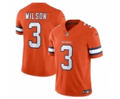 Men's Denver Broncos #3 Russell Wilson Orange 2023 F.U.S.E. Vapor Untouchable Stitched Jersey