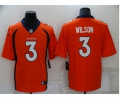 Men's Denver Broncos #3 Russell Wilson Orange Vapor Untouchable Limited Stitched Jersey