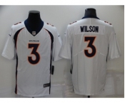 Men's Denver Broncos #3 Russell Wilson White Vapor Untouchable Limited Stitched Jersey
