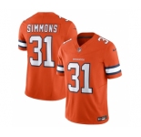 Men's Denver Broncos #31 Justin Simmons Orange 2023 F.U.S.E. Vapor Untouchable Stitched Jersey