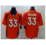 Men's Denver Broncos #33 Javonte Williams Nike Orange Limited Jersey