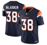 Men's Denver Broncos #38 Jaleel McLaughlin Navy F.U.S.E. Vapor Limited Football Stitched Jersey