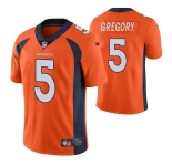Men's Denver Broncos #5 Randy Gregory Orange Vapor Untouchable Limited Stitched Jersey
