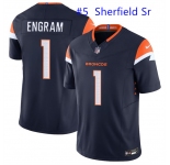 Men's Denver Broncos #5 Trent Sherfield Sr Blue 2025 F.U.S.E. Vapor Limited Football Stitched Jersey